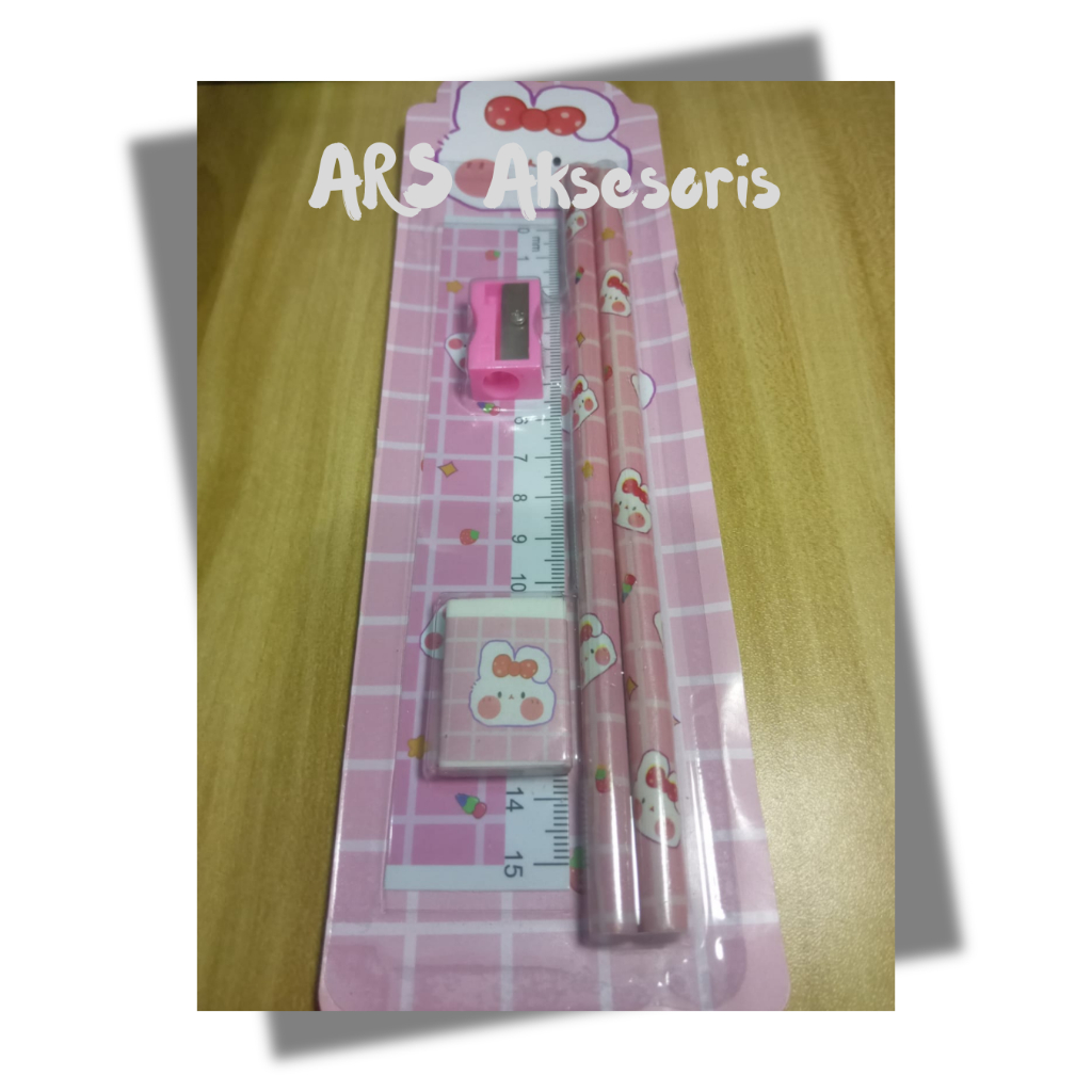 

Aimilo 5in1 Pensil Set Alat Tulis Anak Lucu Dan Penghapus Untuk Tempat Pensil Buku Tulis Sekolah