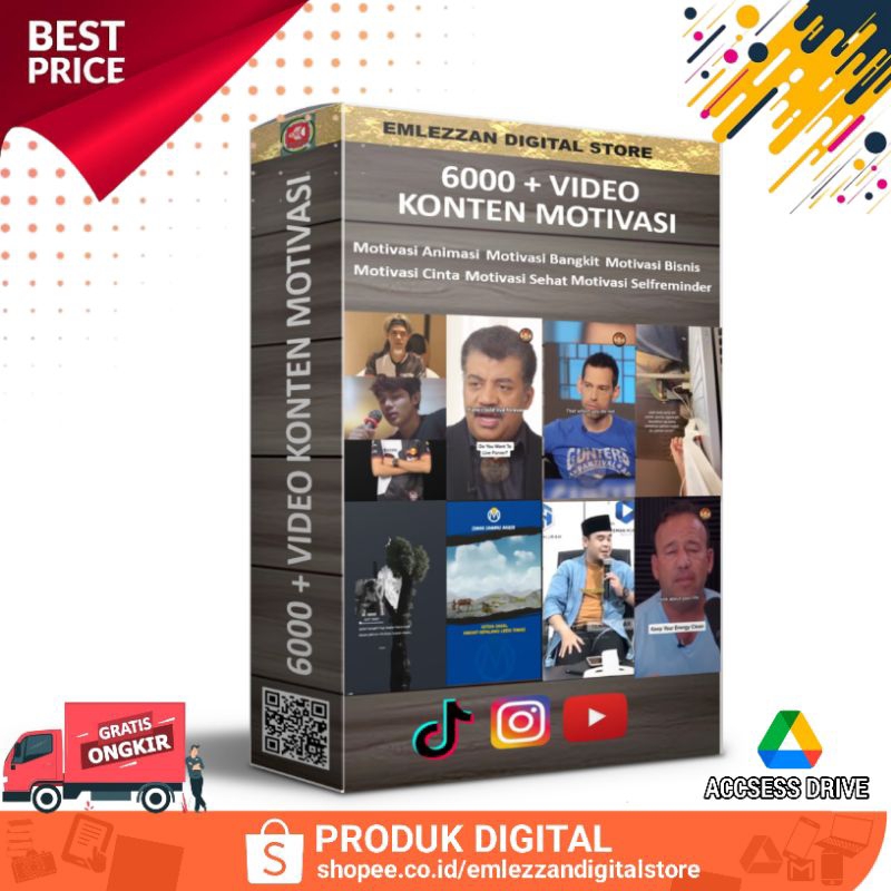 PROMO  6000++ Video KONTEN MOTIVASI (Ribuan Koleksi Video MOTIVASI)