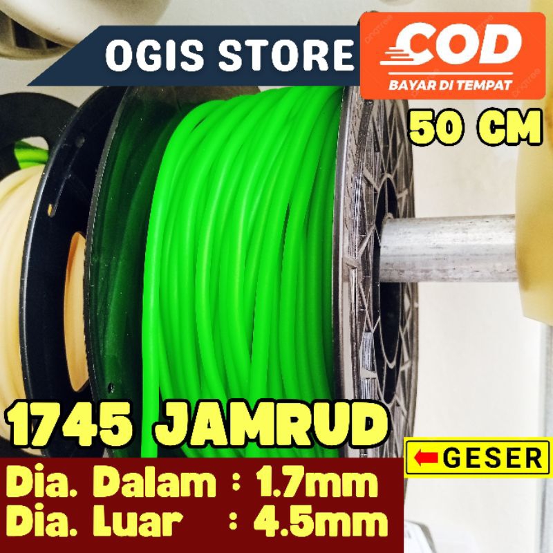 karet ketapel ikan ukuran 1745 warna hijau jamrud karet ketapel premium