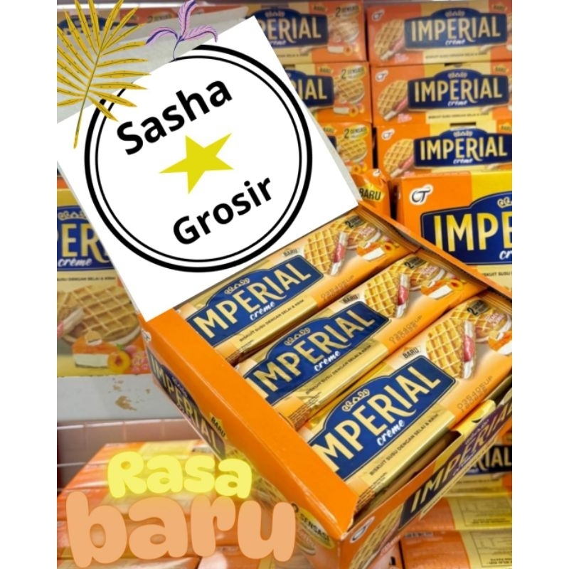 

IMPERIAL CREME isi 12PCS...BISKUIT SUSU DENGAN SELAI DAN KRIM (2.000an/PCS)
