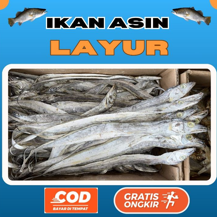 

[Kemasan Vakum] Ikan Asin Layur 250gr 500gr 1kg BEST SELLER
