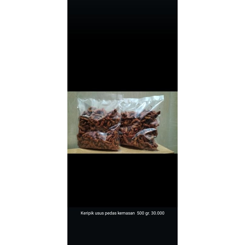

kripik usus pedas 500grm