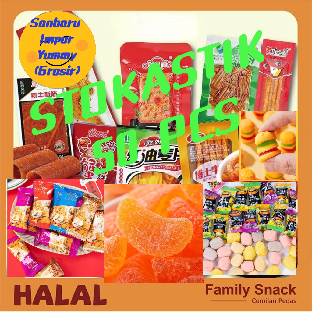 

【HALAL】Jajanan Impor Yang Lezat, Enak Dan Murah, Makanan Vegetarian Halal Berbagai macam manisan impor, permen karet buah, praline, permen karet hamburger, dan lain-lain.