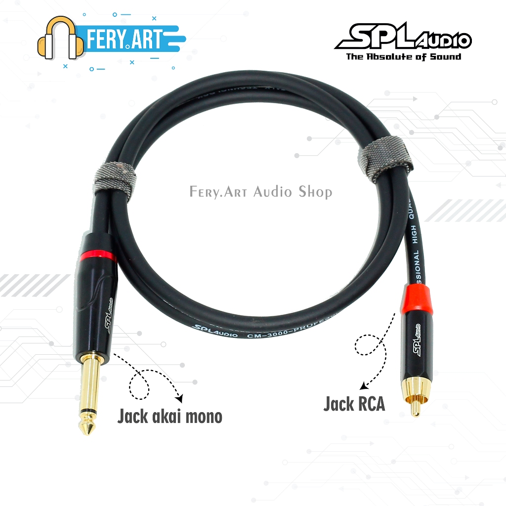Kabel Jack Audio Akai Mono To RCA SPL Audio