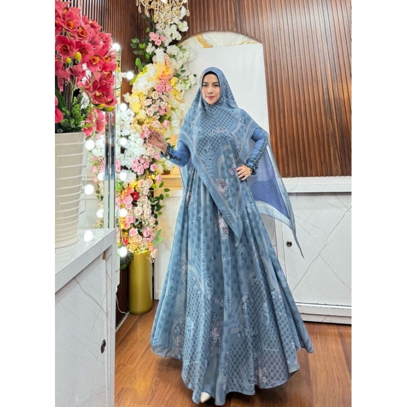 QADRIYA SYARI BY D'ZHIRA HIJAB GAMIS PRINTING