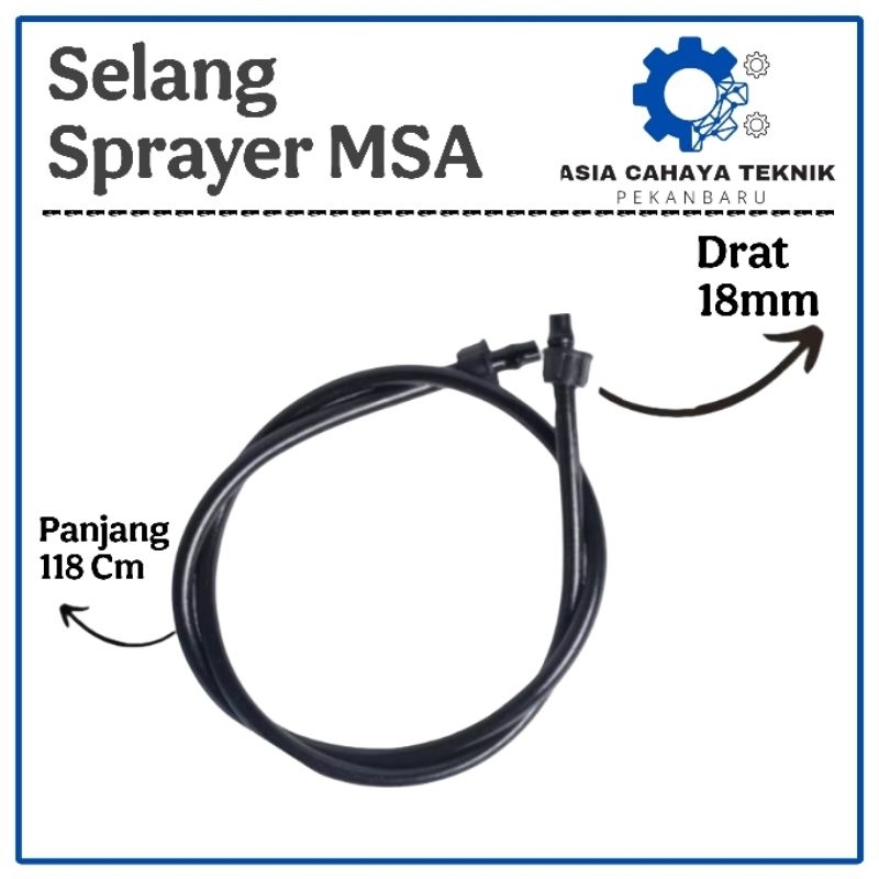 Selang Sprayer MSA Elektrik Disinfektan & Manual Drat 18mm