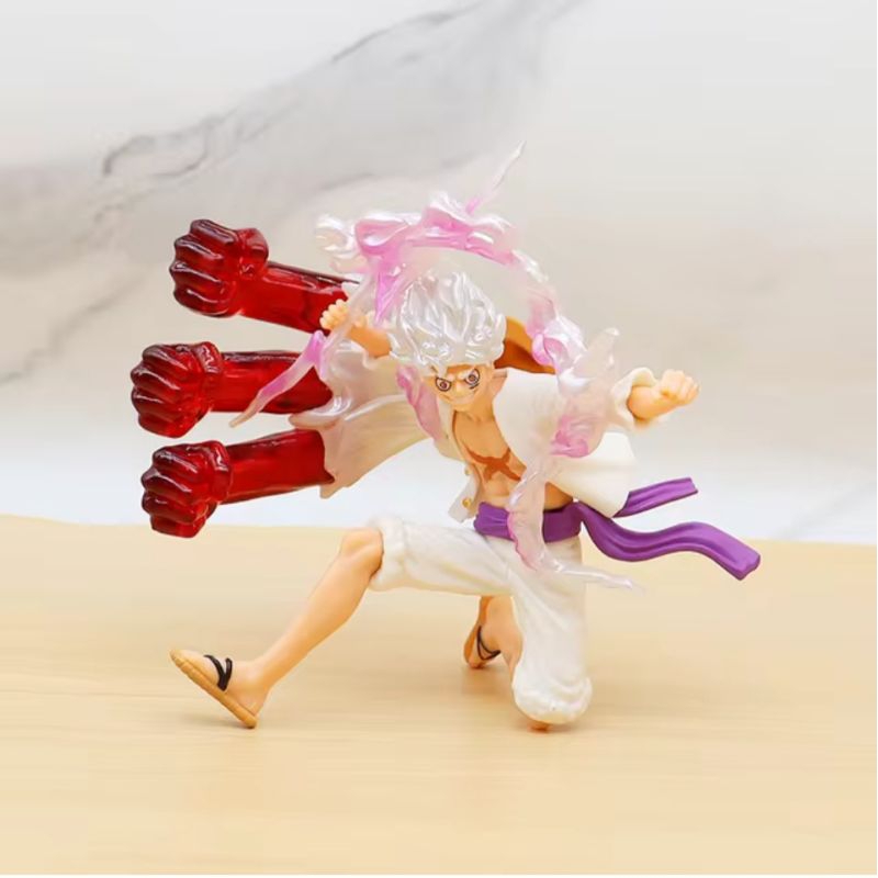 Action figure Monkey d Luffy Nika jongkok