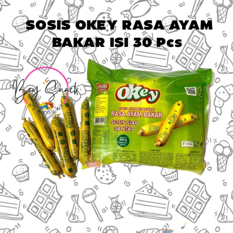 

SOSIS OKEY RASA AYAM BAKAR SIAP MAKAN ISI 30 PCS