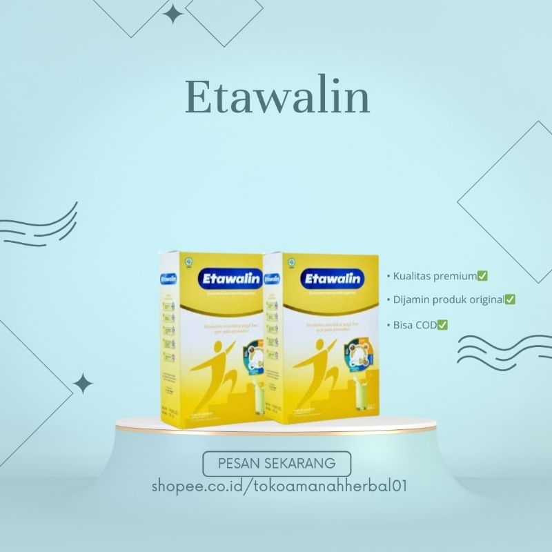 

2 BOX Etawalin - Membantu Mengatasi Asam Urat, Rematik dan Nyeri Sendi 100% Original Alami Tanpa Efek Samping