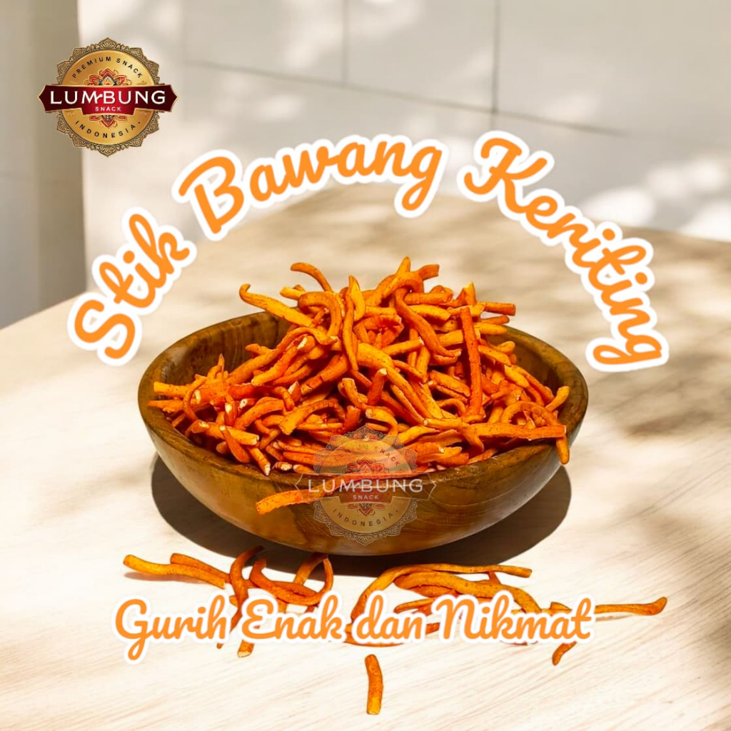 

Camilan Snack Stik Bawang Keriting 250gr Gurih dan Nikmat