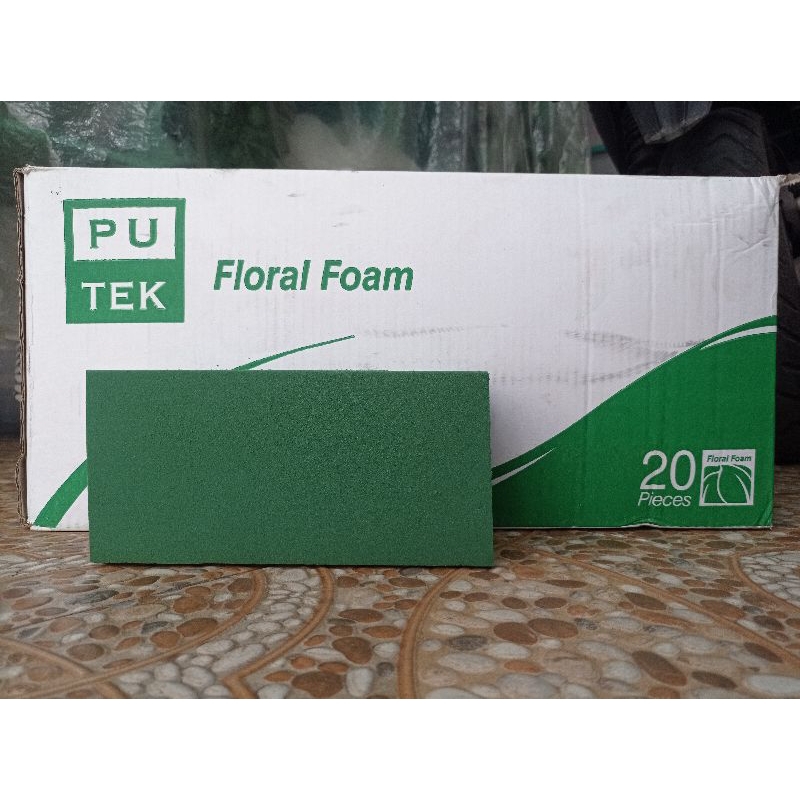 Oasis Busa Basah Gabus Bunga Hidup Wet Floral Foam Putek untuk Media Tanam Tanaman Asli Hidup