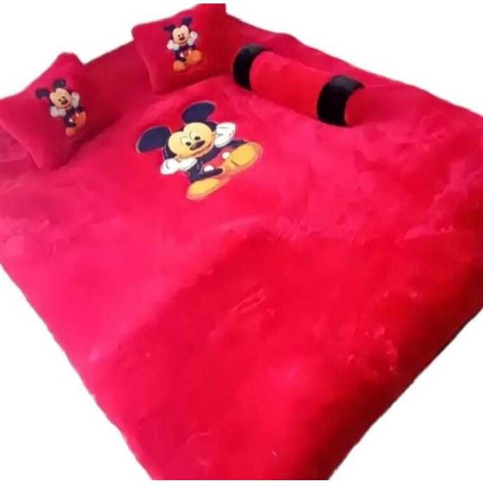Kasur Lantai 180x130x3cm Surpet Bulu karpet Tebal Karakter Anti Kempes nyaman dipakai