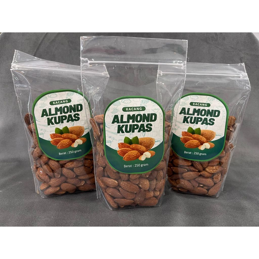 

(250 gr) Kacang Almod Kupas Kacang Almond Panggang Oleh-oleh Umroh dan Haji | Cordova Super Store