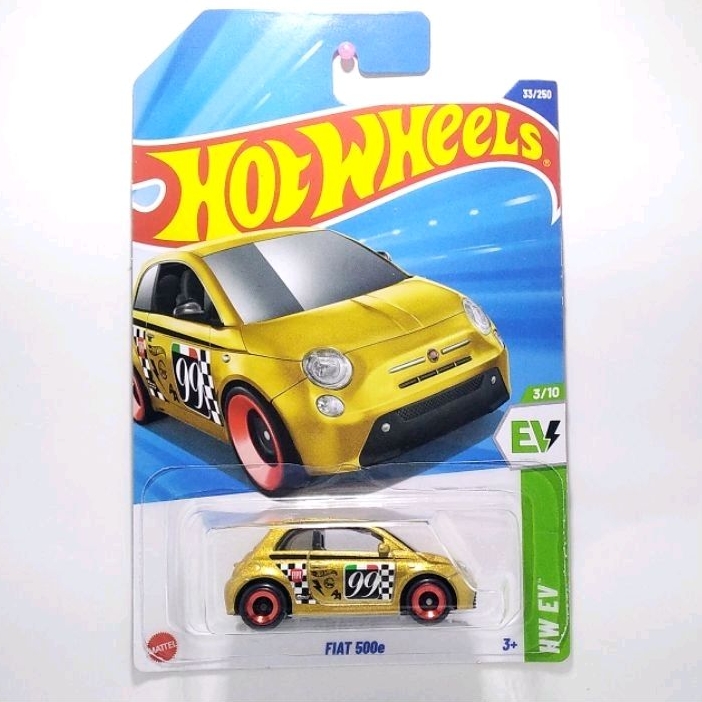 Hot Wheels diecast Hotwheels Fiat 500e gold