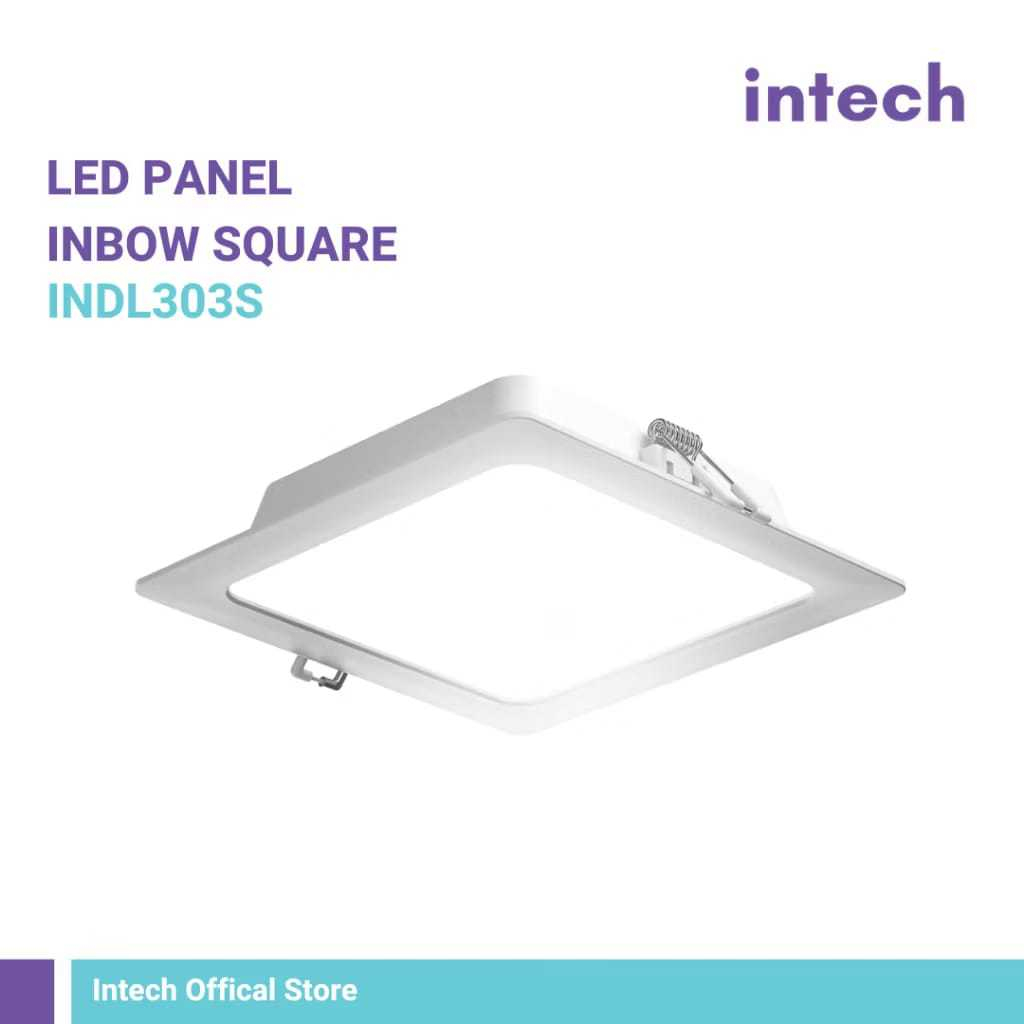 INTECH Lampu Downlight LED INDL303S 12 Watt - Lampu Plafon Kotak Persegi - Lampu Plafon LED - Lampu 