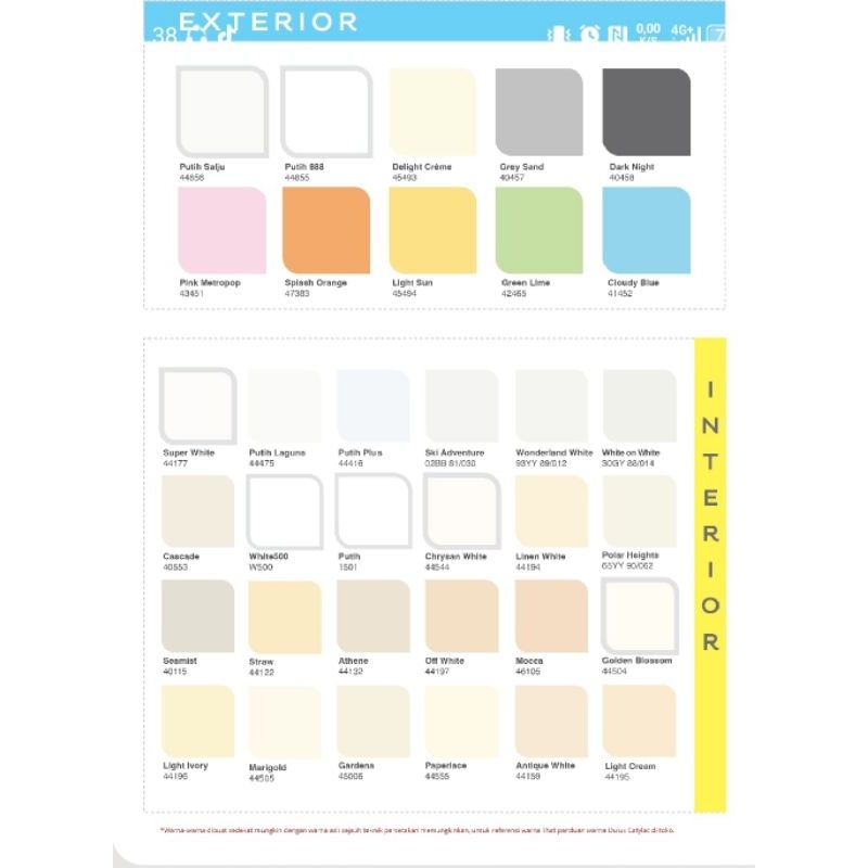 CAT TEMBOK DULUX CATYLAC INTERIOR & EXTERIOR KEMASAN 5KG & 25KG