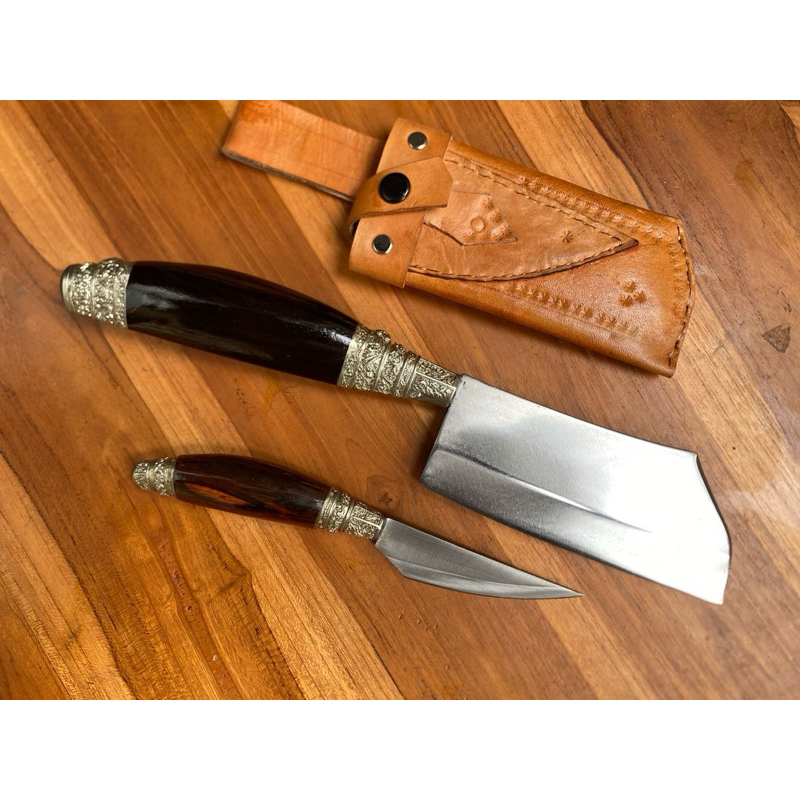set blakas bali ukir/ set pisau dapur mini