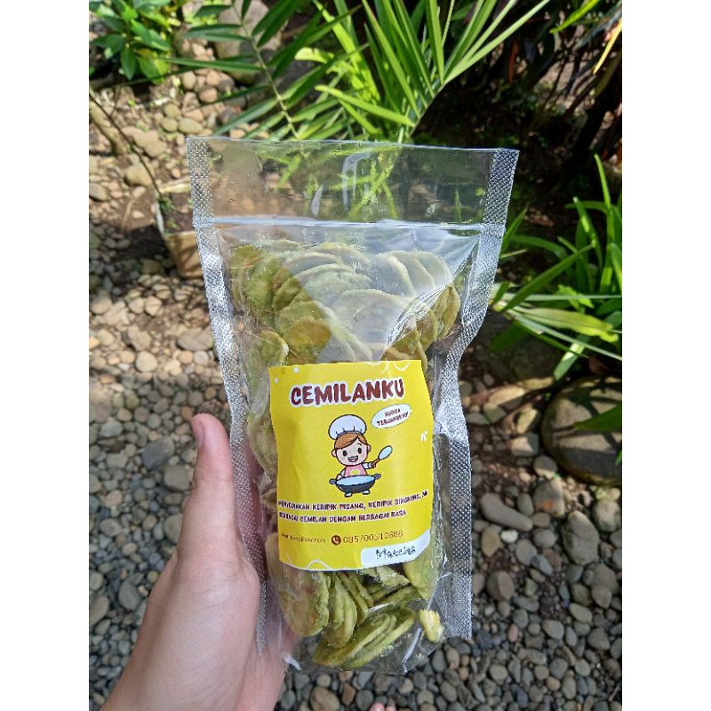 

keripik pisang lumer rasa matcha