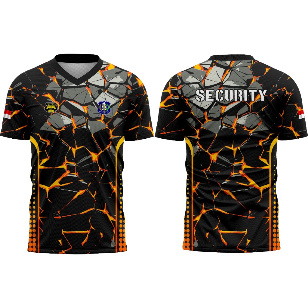 JERSEY SECURITY TERBARU 2025//JERSEY CUSTOM FULLPRINTING//KAOS SATPAM//FREE NICKNAME DAN LOGO