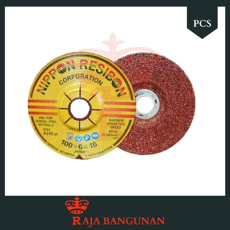 Nippon Resibon Poles Besi Tebal WD Batu Gerinda Poles MURAH kuat Tebal