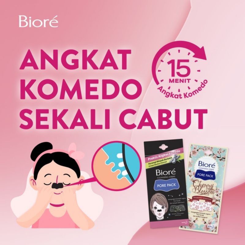 Biore Pore Pack Black Plester Hidung Komedo Wajah Penghilang Komedo