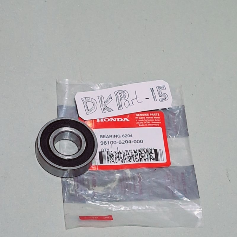 Bearing 6204 laher as pully original honda Beat Vario 110 karbu Scoopy Spacy Karbu Fi