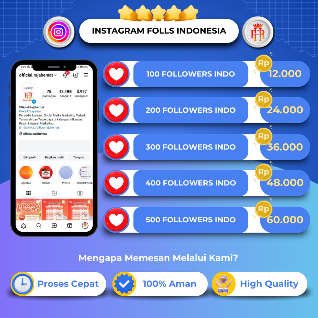 Rajahemat - Instagram Followers Indonesia Aktif