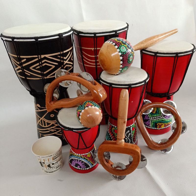 Alat Musik Tradisional Jimbe uk 30 cm gendang anang ketipung gendang musik tradisional jimbe alat mu