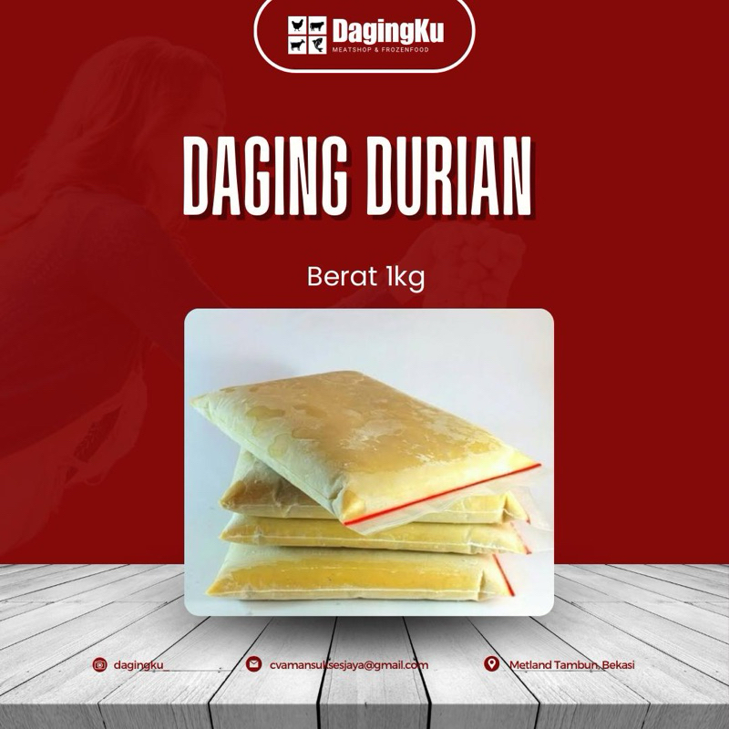 

daging durian frozen 1kg