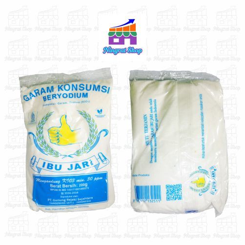 

Garam Konsumsi Beryodium Merk Ibu Jari netto 200gr/pcs
