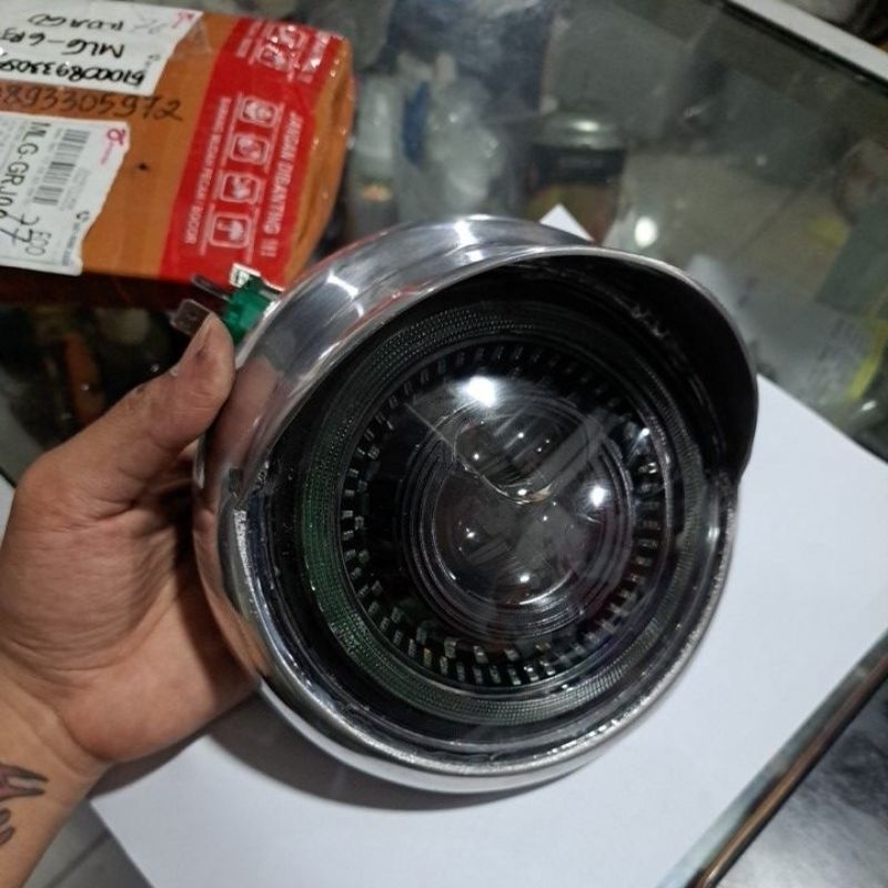 Lampu daymaker vespa primavera | lampu daymaker vespa lx | reflektor primavera