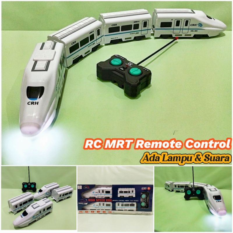 RC Kereta Api Cepat MRT Express Remote Control Ada Lampu & Suara - Mainan Mobil Remot Kontrol Kereta