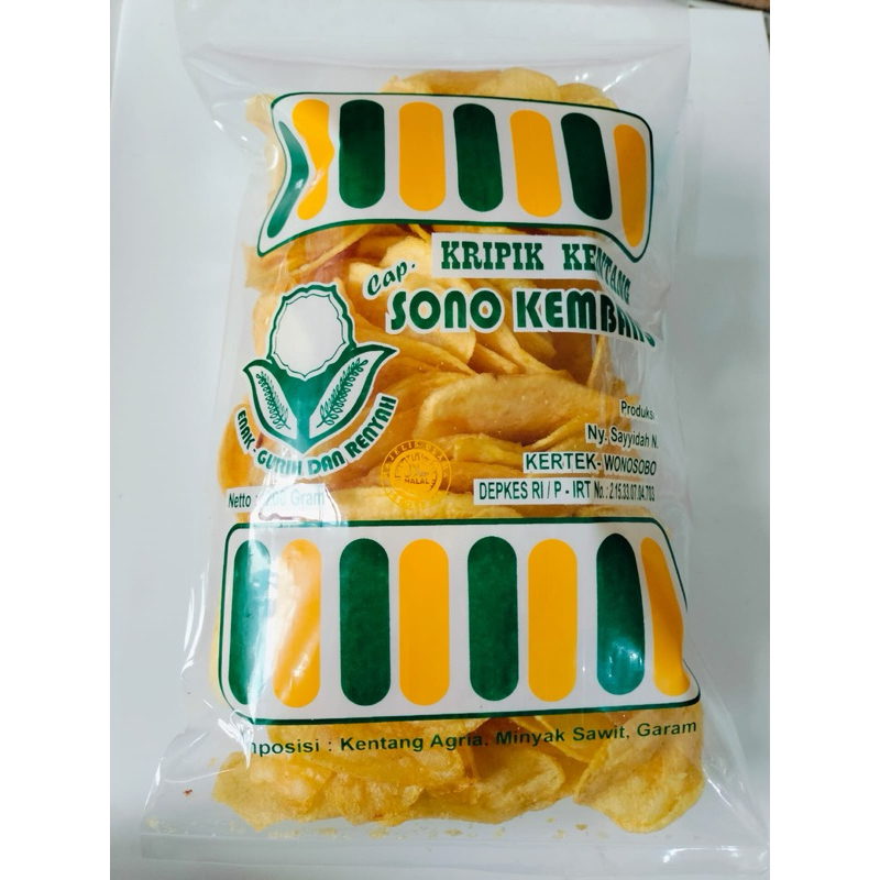 

Keripik Kentang Sono Kembang 200Gr Kentang Agria Asli Dieng
