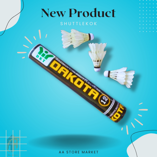 SHUTTLECOCK / KOK BADMINTON DAKOTA KUNING / BULUTANGKIS BULU / KOK BADMINTON