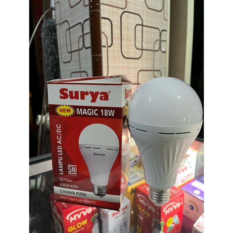 LAMPU EMERGENCY SURYA 18 WATT LAMPU AC/DC SURYA 18 WATT CAHAYA PUTIH TERANG