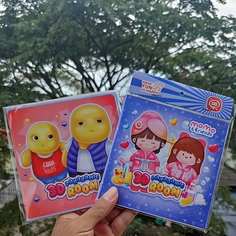 

Momo & Friends 3D Room sticker panoramic