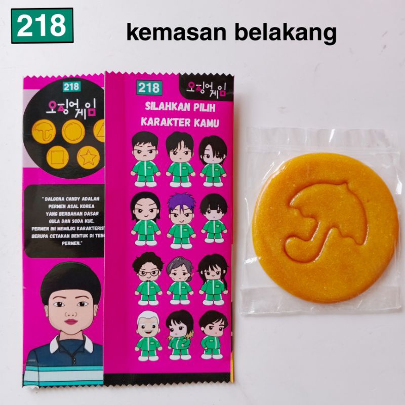 

Ygshop17 Dalgona Candy Squid Game 1 Set Berhadiah Stiker
