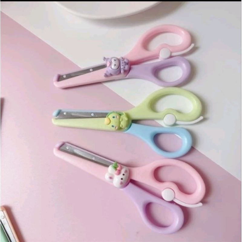 

Gunting Kertas Plastik Anak Aman Ujung Tumpul Safety Scissors Rounded