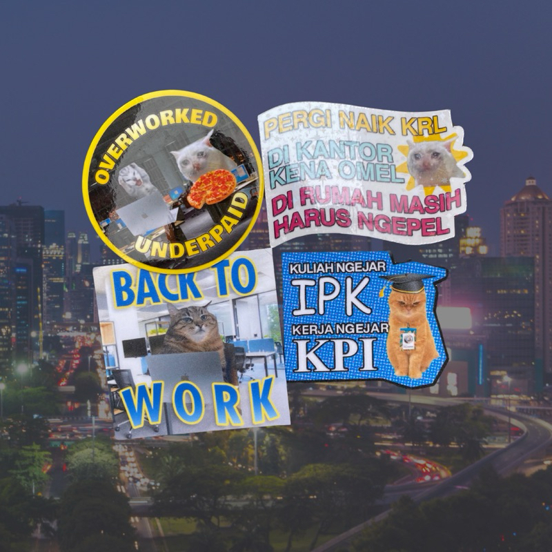 Sticker Meme Kucing - Semoga Kamu Dipromosi