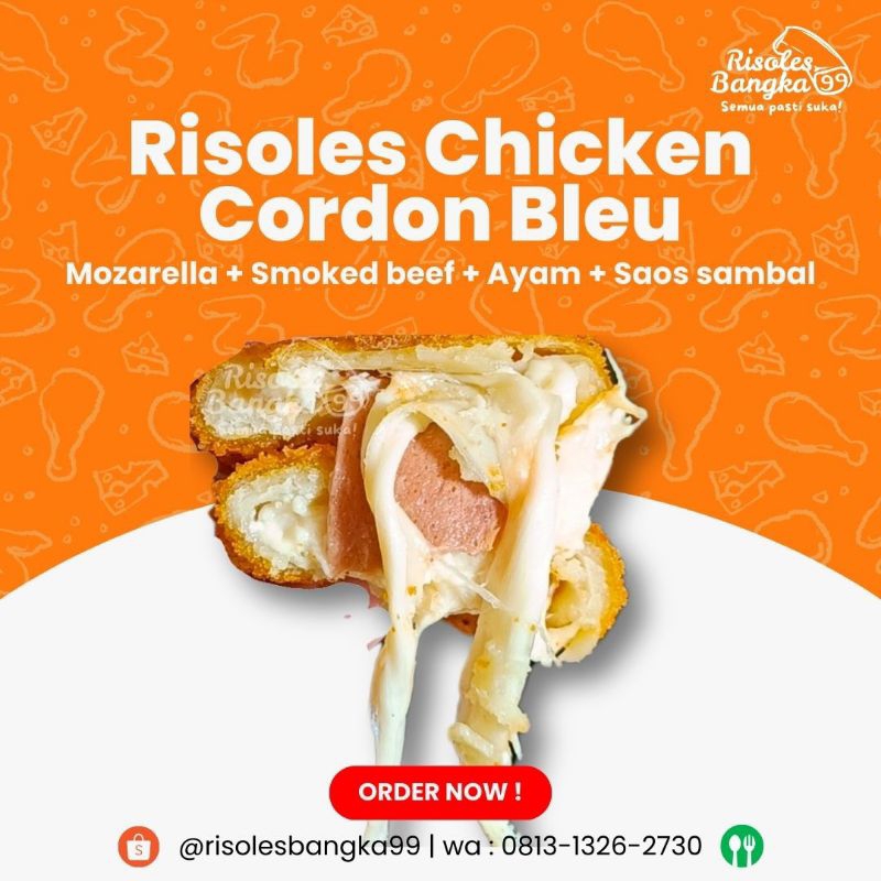 

Risoles Chicken Cordon Bleu Mozarella / Risoles mayo premium / Risoles Bangka 99