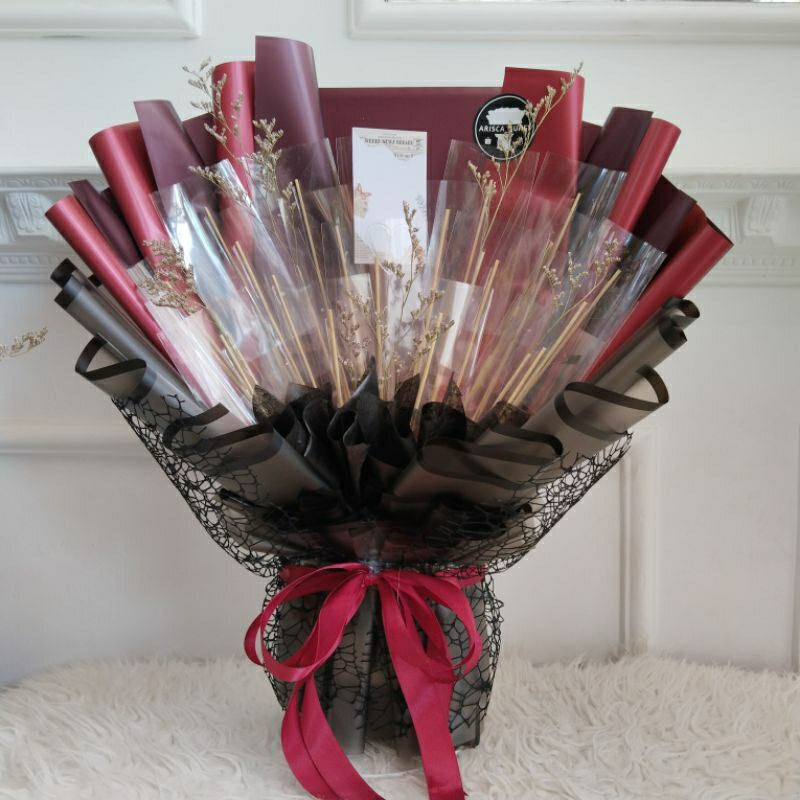 Marthaflorist - Buket Uang Kosong Premium 100 50 40 30 20 10 Lembar Slot Bucket Money Bouquet Ultah