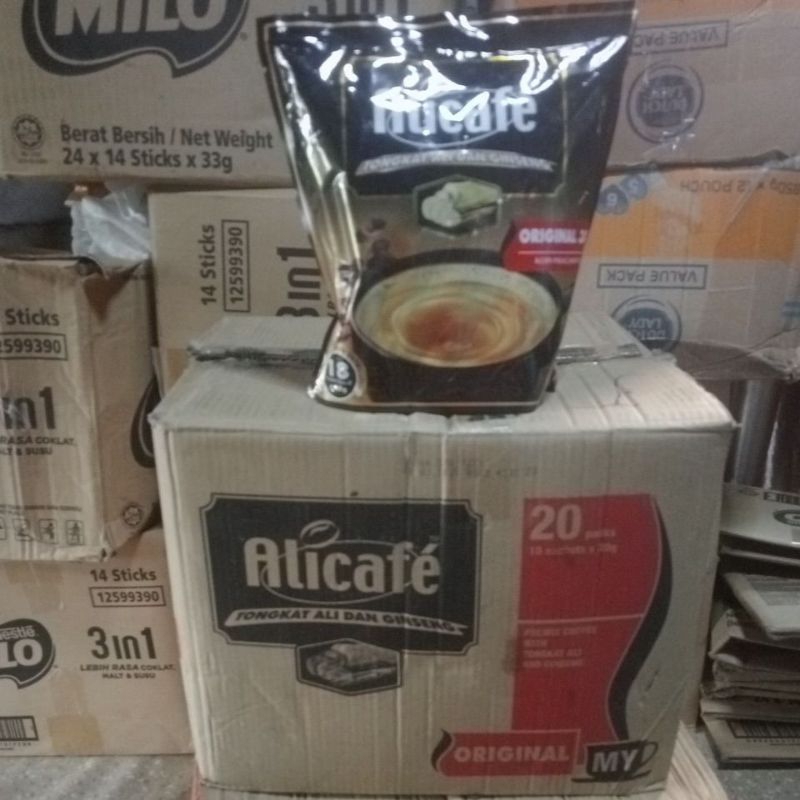 ALICAFE tongkat Ali dan ginseng ORI / dus