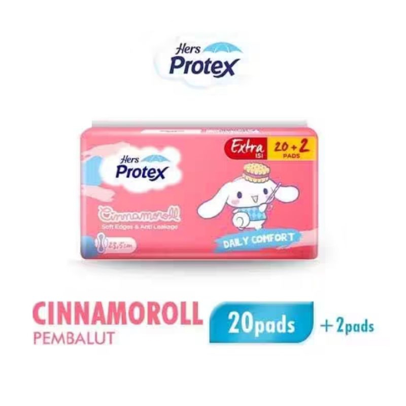Hers Protex pembalut cinnamoroll 20+2 pads