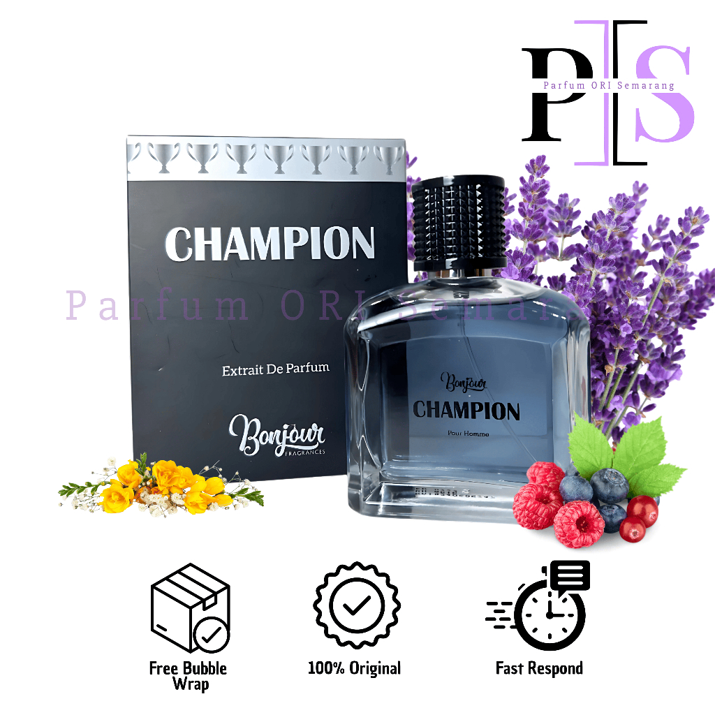 Parfum Pria | Bonjour Champion Extrait de Parfum 100 ML [BNIB]