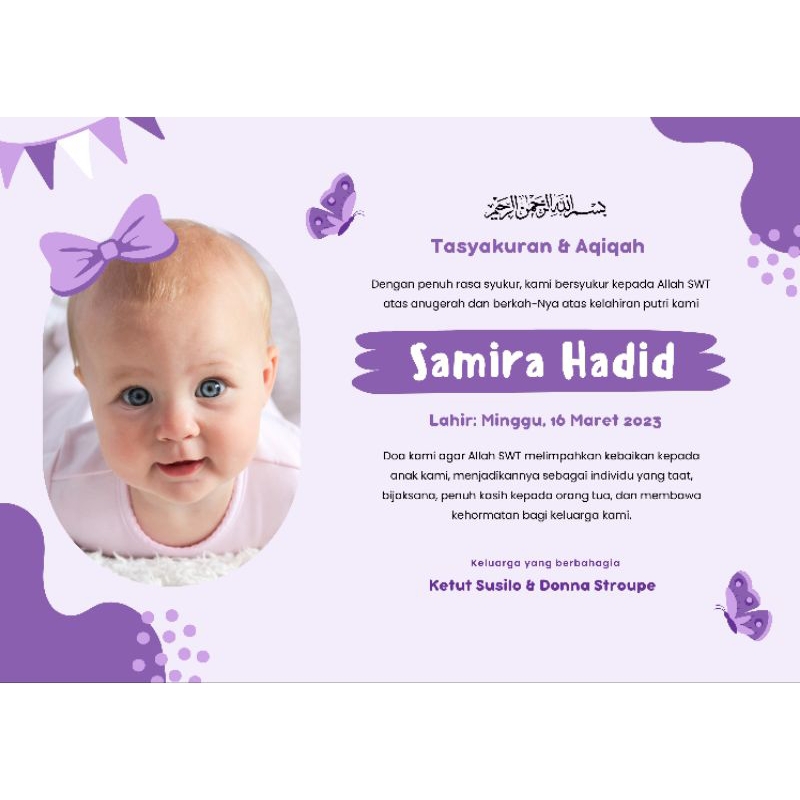 

Stiker Aqiqah anak