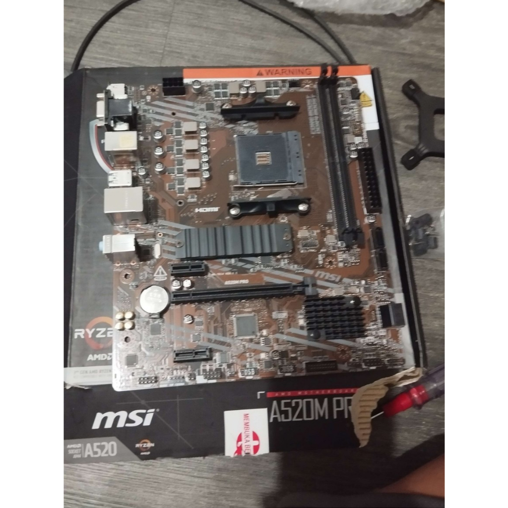Paketan Mobo A520 Dengan RAM 32GB DDR 4 ryzen 5 5600G