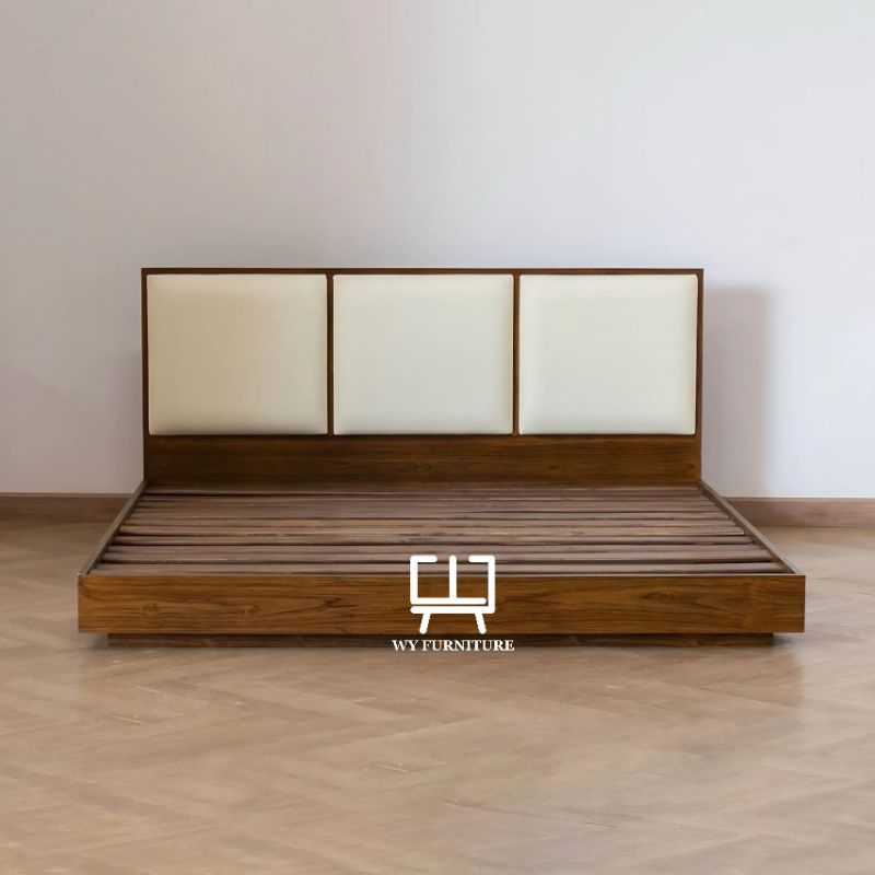 dipan tempat tidur minimalis kayu jati, tempat tidur minimalis kayu jati, ranjang tempat tidur kayu 
