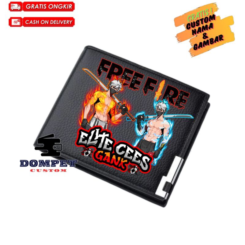 Dompet Kulit Free Fire Dompet FF Pedang Free Nama