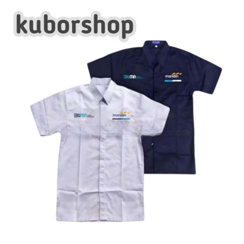 kemeja kerja BUMN MANDIRI baju pdh bumn mandiri seragam bumn mandiri I kantong satu