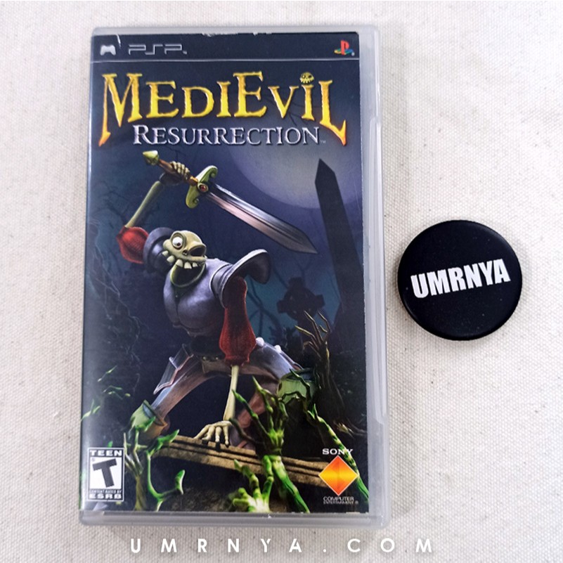 Kaset CD MediEvil Resurrection PSP UMD Disk Game PS Games Playstation